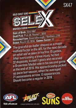 2018 Select Footy Stars - Selex #SX47 Brayden Fiorini Back